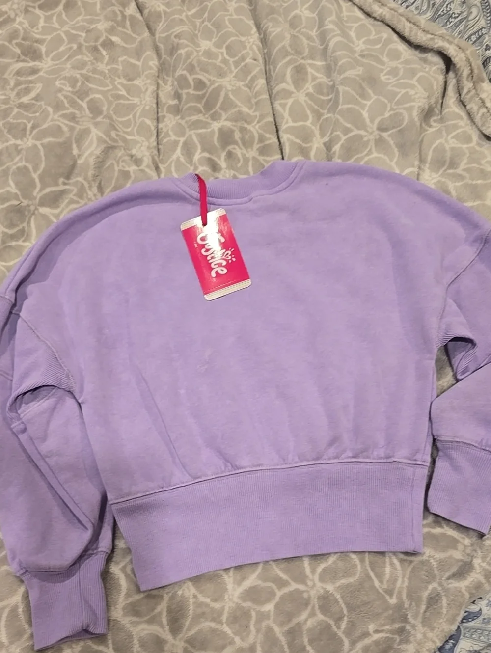 New Purple Washed Style Justice Zip Up
